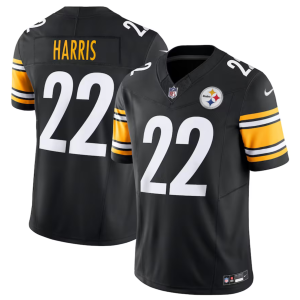 Men's Pittsburgh Steelers Black #22 Najee Harris 2023 F.U.S.E. Vapor Untouchable Limited Stitched Jersey - Custom Name