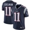 New England Patriots #11 Julian Edelman Nike 100th Season Vapor Limited Jersey Navy - Custom Name