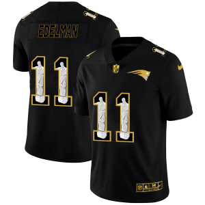 New England Patriots #11 Julian Edelman Nike Carbon Black Vapor Cristo Redentor Limited NFL Jersey - Custom Name