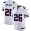 New England Patriots #26 Sony Michel Nike White Team Logo Vapor Limited NFL Jersey - Custom Name
