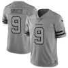 New Orleans Saints #9 Drew Brees Men's Nike Gray Gridiron II Vapor Untouchable Limited NFL Jersey - Custom Name