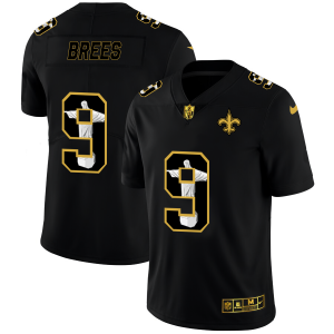 New Orleans Saints #9 Drew Brees Nike Carbon Black Vapor Cristo Redentor Limited NFL Jersey - Custom Name
