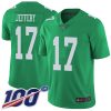 Nike Eagles #17 Alshon Jeffery Green Men's Stitched NFL Limited Rush 100th Season Jersey - Custom Name