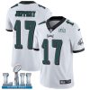 Nike Eagles #17 Alshon Jeffery White Super Bowl LII Men's Stitched NFL Vapor Untouchable Limited Jersey - Custom Name