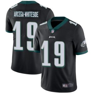Nike Eagles #19 JJ Arcega-Whiteside Black Alternate Men's Stitched NFL Vapor Untouchable Limited Jersey - Custom Name