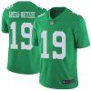 Nike Eagles #19 JJ Arcega-Whiteside Green Men's Stitched NFL Limited Rush Jersey - Custom Name