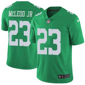 Nike Eagles #23 Rodney McLeod Jr Green Men's Stitched NFL Limited Rush Jersey - Custom Name