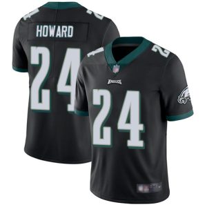 Nike Eagles #24 Jordan Howard Black Alternate Men's Stitched NFL Vapor Untouchable Limited Jersey - Custom Name