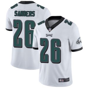 Nike Eagles #26 Miles Sanders White Men's Stitched NFL Vapor Untouchable Limited Jersey - Custom Name
