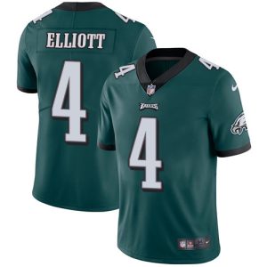 Nike Eagles #4 Jake Elliott Midnight Green Team Color Men's Stitched NFL Vapor Untouchable Limited Jersey - Custom Name