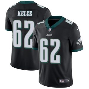Nike Eagles #62 Jason Kelce Black Alternate Men's Stitched NFL Vapor Untouchable Limited Jersey - Custom Name
