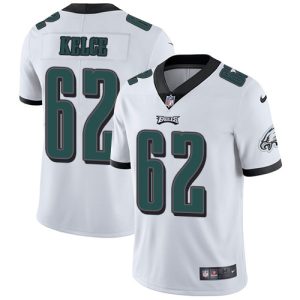 Nike Eagles #62 Jason Kelce White Men's Stitched NFL Vapor Untouchable Limited Jersey - Custom Name
