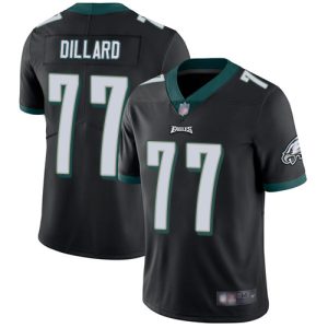 Nike Eagles #77 Andre Dillard Black Alternate Men's Stitched NFL Vapor Untouchable Limited Jersey - Custom Name