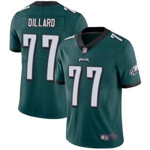 Nike Eagles #77 Andre Dillard Midnight Green Team Color Men's Stitched NFL Vapor Untouchable Limited Jersey - Custom Name