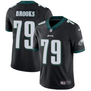 Nike Eagles #79 Brandon Brooks Black Alternate Men's Stitched NFL Vapor Untouchable Limited Jersey - Custom Name