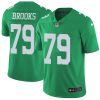 Nike Eagles #79 Brandon Brooks Green Men's Stitched NFL Limited Rush Jersey - Custom Name