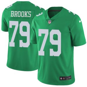 Nike Eagles #79 Brandon Brooks Green Men's Stitched NFL Limited Rush Jersey - Custom Name