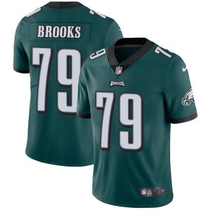 Nike Eagles #79 Brandon Brooks Midnight Green Team Color Men's Stitched NFL Vapor Untouchable Limited Jersey - Custom Name