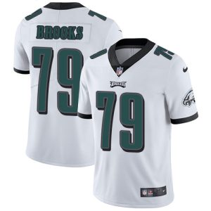 Nike Eagles #79 Brandon Brooks White Men's Stitched NFL Vapor Untouchable Limited Jersey - Custom Name