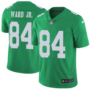Nike Eagles #84 Greg Ward Jr. Green Men's Stitched NFL Limited Rush Jersey - Custom Name