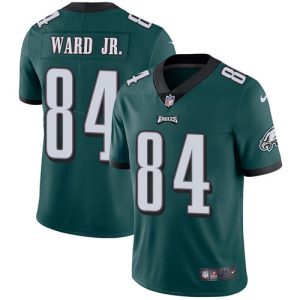 Nike Eagles #84 Greg Ward Jr. Green Team Color Men's Stitched NFL Vapor Untouchable Limited Jersey - Custom Name