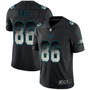 Nike Eagles #86 Zach Ertz Black Men's Stitched NFL Vapor Untouchable Limited Smoke Fashion Jersey - Custom Name
