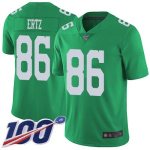 Nike Eagles #86 Zach Ertz Green Men's Stitched NFL Limited Rush 100th Season Jersey - Custom Name