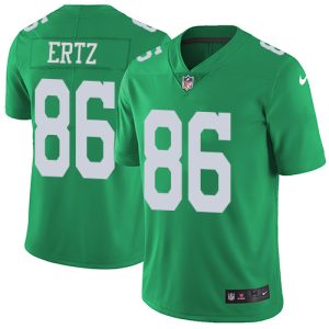 Nike Eagles #86 Zach Ertz Green Men's Stitched NFL Limited Rush Jersey - Custom Name