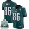 Nike Eagles #86 Zach Ertz Midnight Green Team Color Super Bowl LII Champions Men's Stitched NFL Vapor Untouchable Limited Jersey - Custom Name