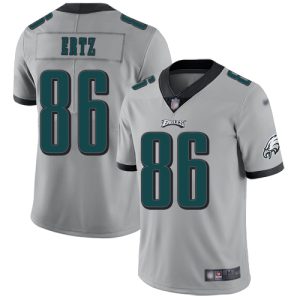 Nike Eagles #86 Zach Ertz Silver Men's Stitched NFL Limited Inverted Legend Jersey - Custom Name