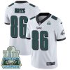 Nike Eagles #86 Zach Ertz White Super Bowl LII Champions Men's Stitched NFL Vapor Untouchable Limited Jersey - Custom Name