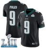 Nike Eagles #9 Nick Foles Black Alternate Super Bowl LII Men's Stitched NFL Vapor Untouchable Limited Jersey - Custom Name