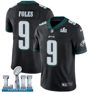 Nike Eagles #9 Nick Foles Black Alternate Super Bowl LII Men's Stitched NFL Vapor Untouchable Limited Jersey - Custom Name