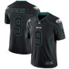 Nike Eagles #9 Nick Foles Lights Out Black Men's Stitched NFL Limited Rush Jersey - Custom Name
