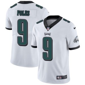 Nike Eagles #9 Nick Foles White Men's Stitched NFL Vapor Untouchable Limited Jersey - Custom Name