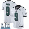 Nike Eagles #9 Nick Foles White Super Bowl LII Men's Stitched NFL Vapor Untouchable Limited Jersey - Custom Name