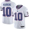 Nike Giants #10 Eli Manning White Men's Stitched NFL Limited Rush Jersey - Custom Name