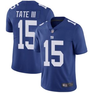 Nike Giants #15 Golden Tate III Royal Blue Team Color Men's Stitched NFL Vapor Untouchable Limited Jersey - Custom Name
