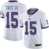 Nike Giants #15 Golden Tate III White Men's Stitched NFL Limited Rush Jersey - Custom Name