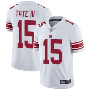 Nike Giants #15 Golden Tate III White Men's Stitched NFL Vapor Untouchable Limited Jersey - Custom Name