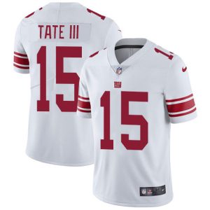 Nike Giants #15 Golden Tate White Men's Stitched NFL Vapor Untouchable Limited Jersey - Custom Name