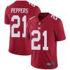 Nike Giants #21 Jabrill Peppers Red Alternate Men's Stitched NFL Vapor Untouchable Limited Jersey - Custom Name