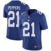 Nike Giants #21 Jabrill Peppers Royal Blue Team Color Men's Stitched NFL Vapor Untouchable Limited Jersey - Custom Name