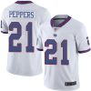 Nike Giants #21 Jabrill Peppers White Men's Stitched NFL Limited Rush Jersey - Custom Name