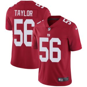 Nike Giants #56 Lawrence Taylor Red Alternate Men's Stitched NFL Vapor Untouchable Limited Jersey - Custom Name