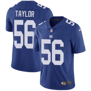 Nike Giants #56 Lawrence Taylor Royal Blue Team Color Men's Stitched NFL Vapor Untouchable Limited Jersey - Custom Name