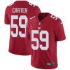 Nike Giants #59 Lorenzo Carter Red Alternate Men's Stitched NFL Vapor Untouchable Limited Jersey - Custom Name