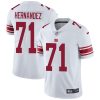 Nike Giants #71 Will Hernandez White Men's Stitched NFL Vapor Untouchable Limited Jersey - Custom Name