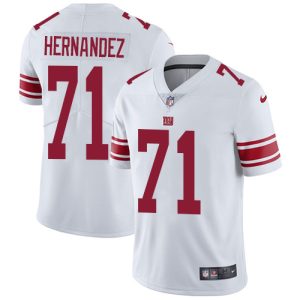 Nike Giants #71 Will Hernandez White Men's Stitched NFL Vapor Untouchable Limited Jersey - Custom Name