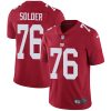 Nike Giants #76 Nate Solder Red Alternate Men's Stitched NFL Vapor Untouchable Limited Jersey - Custom Name